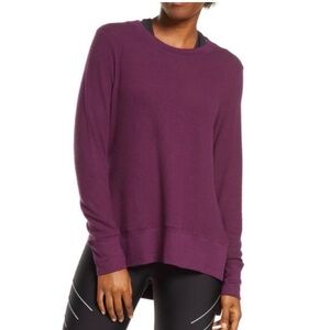🧘🏽‍♀️EUC Alo Glimpse Pullover Sweatshirt in Purple - Sz Large